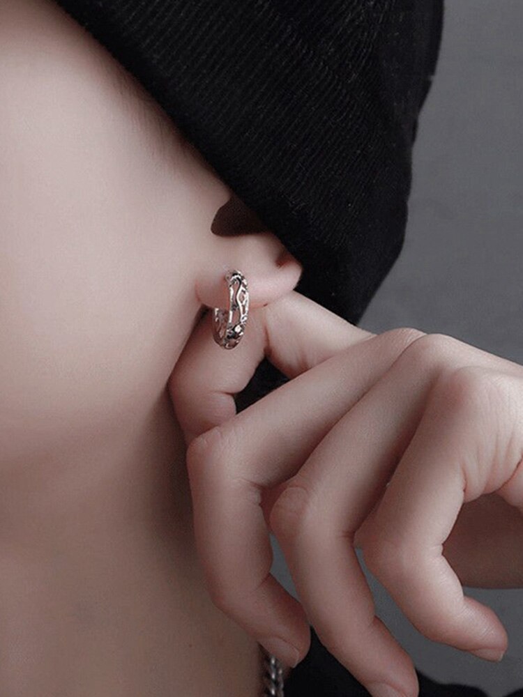 Mannelijke Retro Nationale Stijl Oorbellen Heren Oorringen Trend Punk Draken Stud Oorbellen