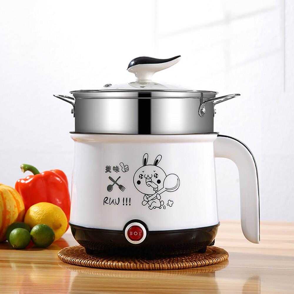 Mini Multifunction Electric Cooking Machine Single/Double Layer Available Pot Multi Electric Rice Cooker Non-stick pan