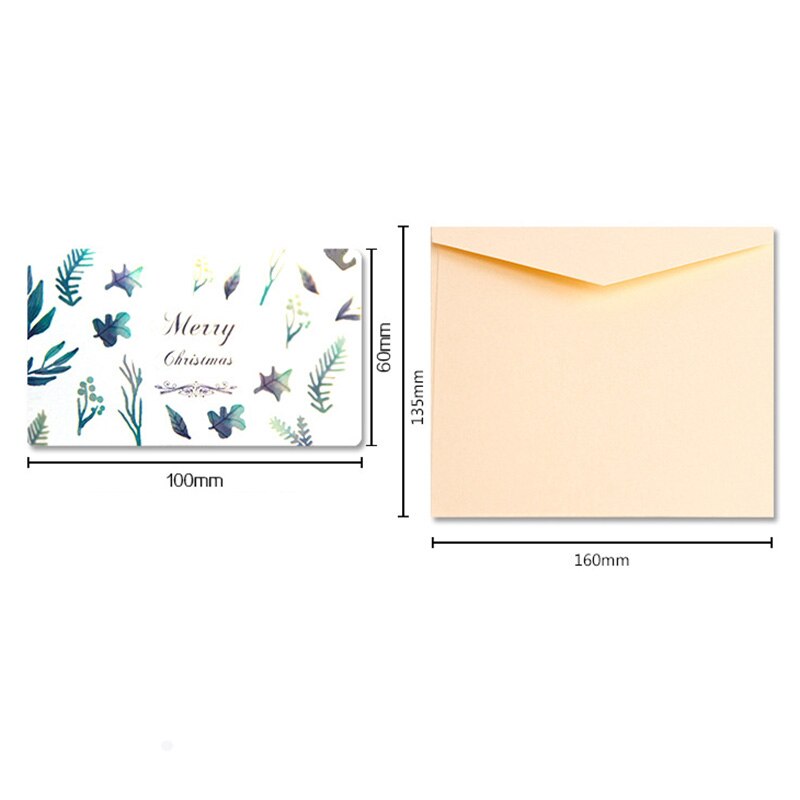 Christmas Birthday Cards Party Invitations blessing postcard Year Cartoon Santa Claus Elk Cards Special paper Cards