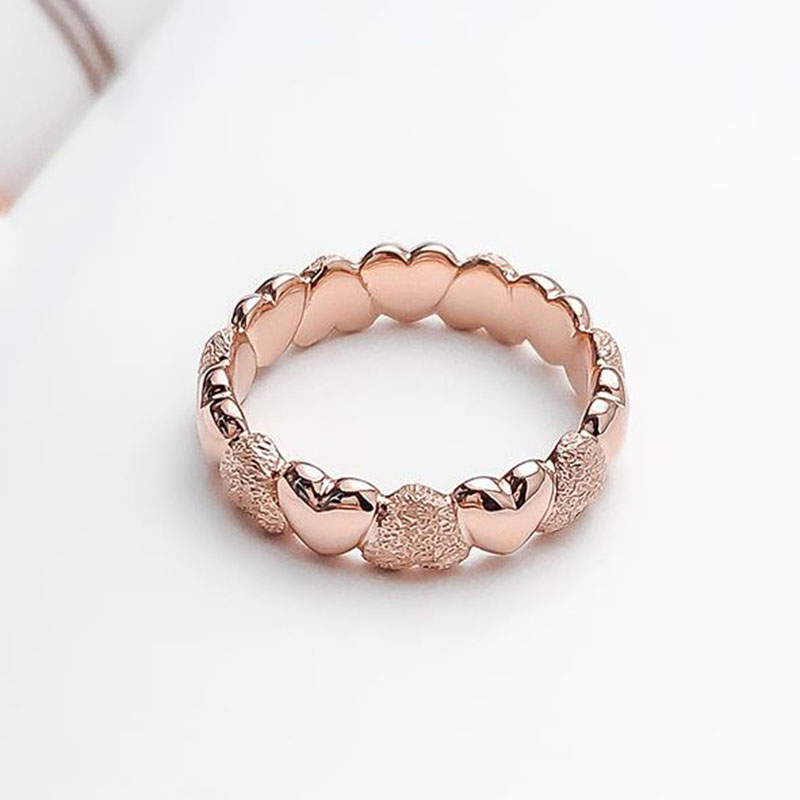 Originele 925 Кольцо Zilver Pan Ring Creatieve Frosted Rose Gold Pan Ring Voor Vrouwen Wedding Party Mode-sieraden