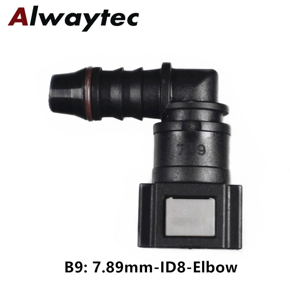Car styling Universal Fuel Line fitting OE Fuel Line Quick Connector fit for ID8 Nylon tube: B9-5PCS
