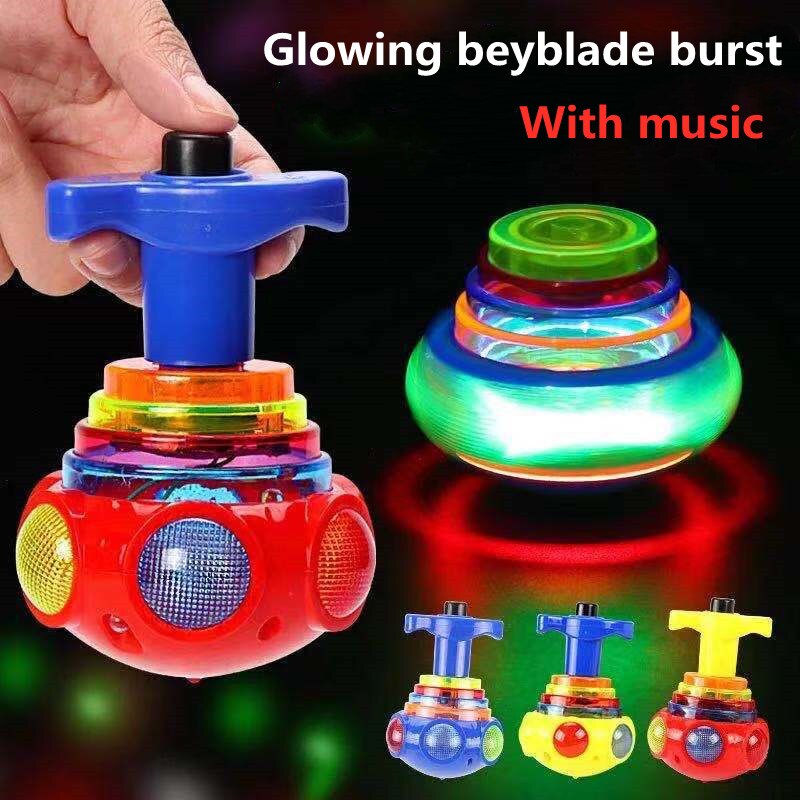 Toupie Beyblade L9cm, jouet classique brillant avec musique, Puzzle en matériau sûr pour garçon