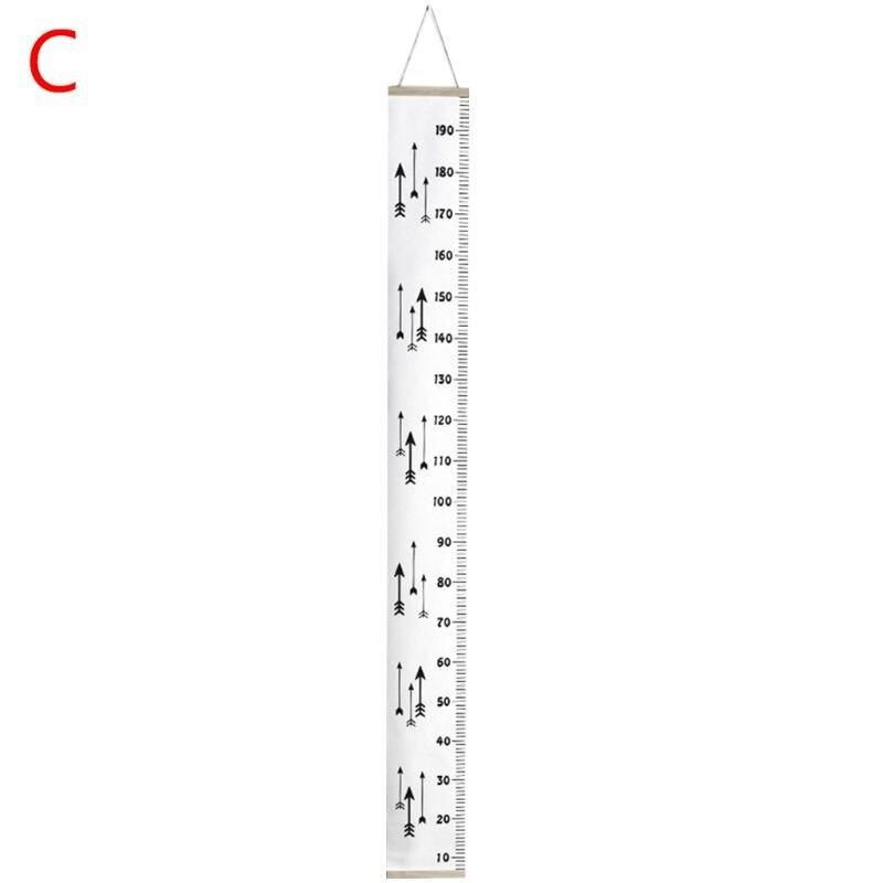 200cm Child Height Ruler Kids Growth Chart Simple Room Decoration Wall Hanging Height Measure Ruler 19QB: C