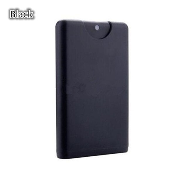 2pcs/lot 20ml Plastic Spray Perfume Box Card Moisturizing Perfume Spray Bottle Perfume Refillable Perfume Spray Bottle: Black