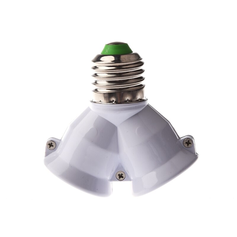 E27 1 to 2 e27 led lys lampe pære adapter omformer delt splitter sokkel