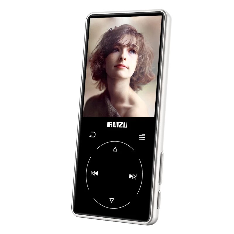 Original Ruizu D16 8G Metal Bluetooth MP3 player Bulit-in Speaker with FM radio voice recorder ebook Portable Video music player: silver / 64GB