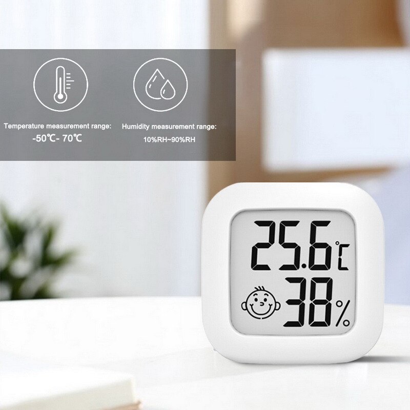Table clock Indoor Temperature Humidity Meter Mini Digital Hygrothermograph Thermometer Hygrometer Measurement Instrument
