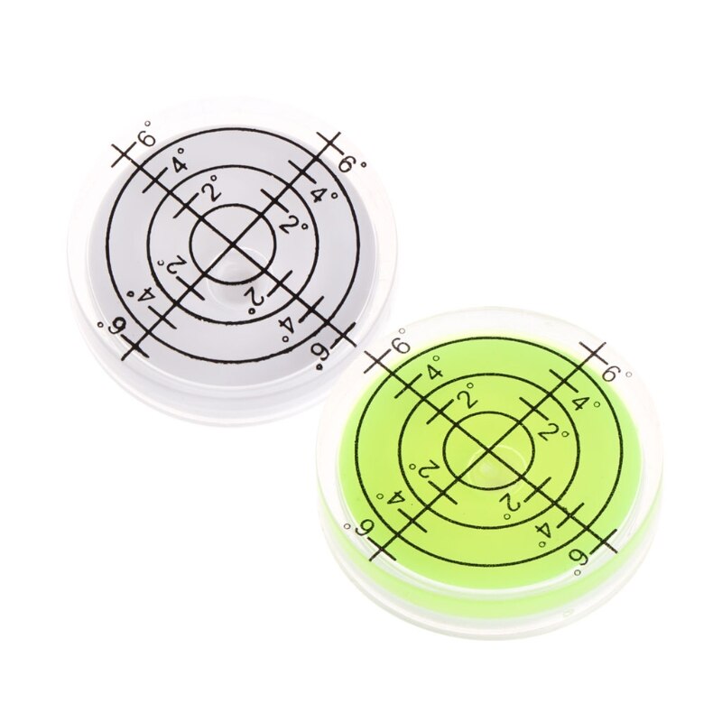 1Pc Bulls-eye Bubble Degree Marked Surface Spirit Level For Camera Circular 32x7mm W315