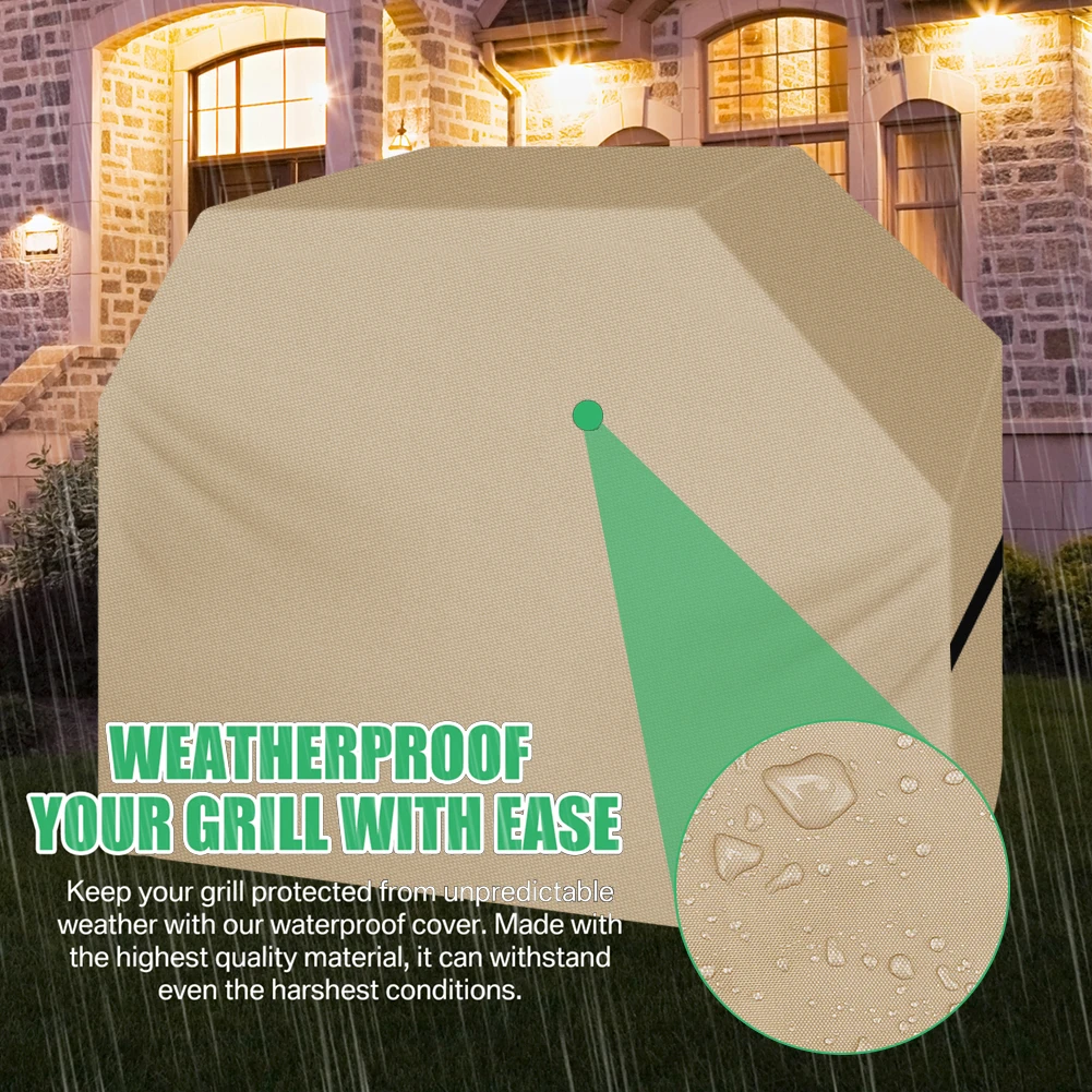 Grillabdeckung S/L, wasserdicht, UV-beständig, Gasgrillabdeckung für Outdoor-Grill, Charbroil, Grillschutz, Tuch, Grillzugang