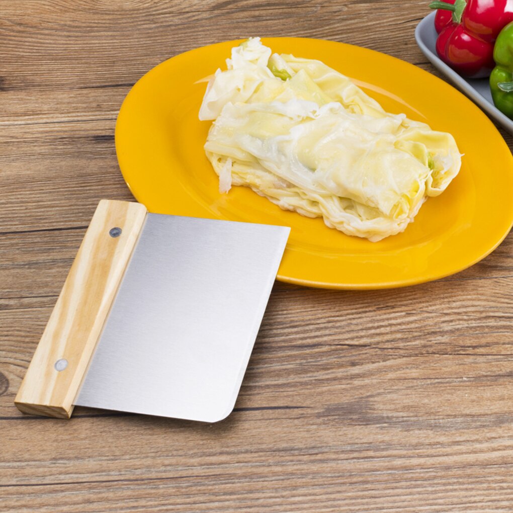 Stainless Steel Dough Cake Cutter Slicer Spatula For Cake Cream Scraper Pasty Cutters Scraper Irregular Teeth Edge DIY Smoother