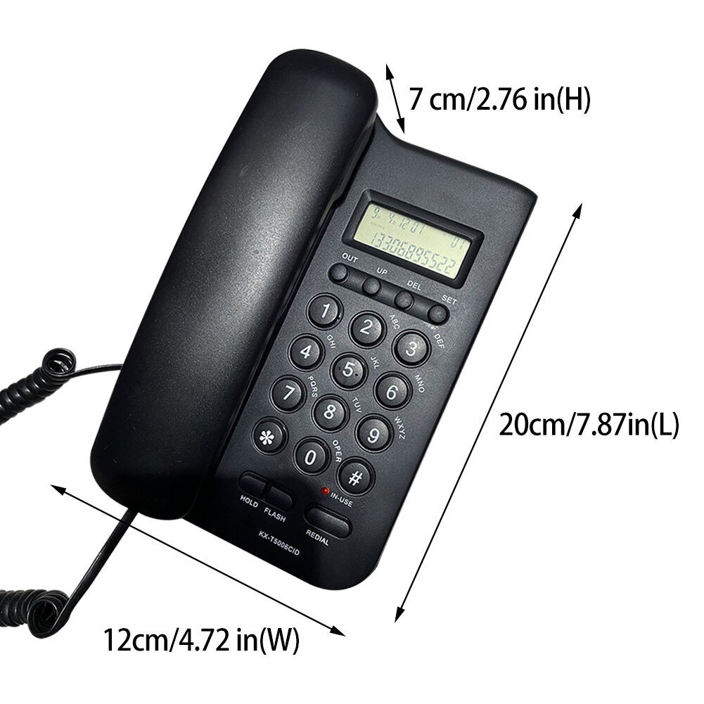 KX-T5006CID Loud Sound With Speaker Caller ID Home Office LCD Display Hotel Wall Mounted FSK DTMF Landline Corded Telephone