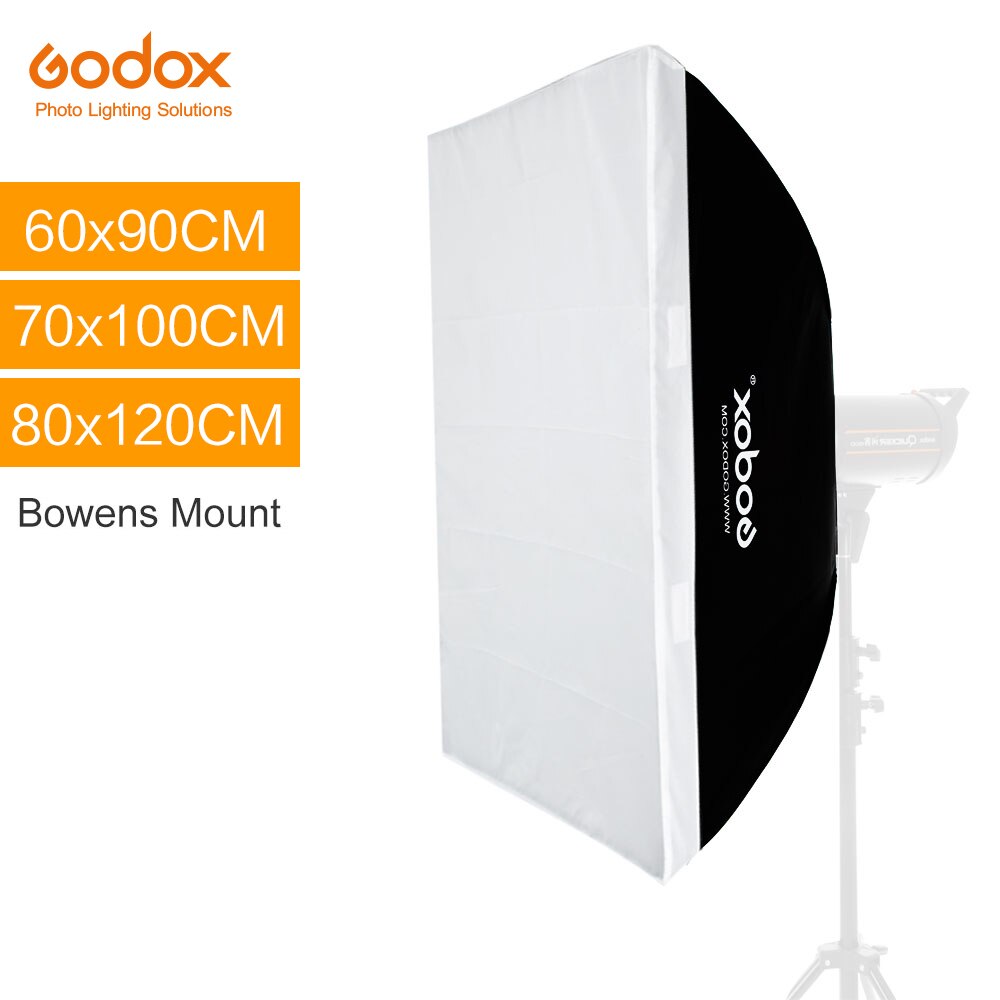 Godox 60 x 90cm 70 x 100cm 80 x 120cm Speedlite Studio Strobe Flash Photo Reflective Softbox Diffuser for Bowens Mount SK400II