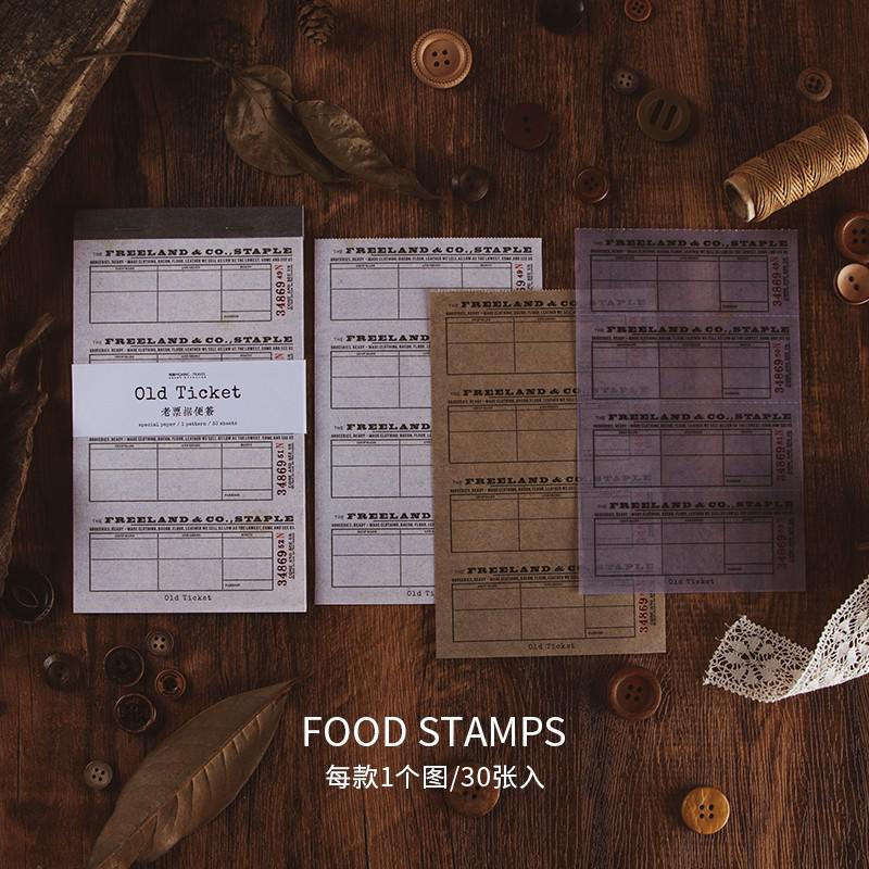 Bloc de notas Retro, 30 hojas, notas decorativas, Vintage, Nota de papel, papelería, suministros de oficina: B