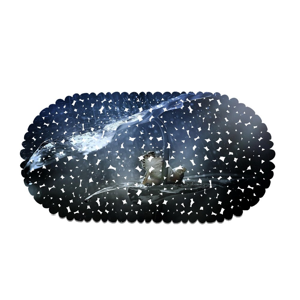 Bathroom, bathroom, anti-slip and waterproof pvc material, household mats, floor mats, massage mats bathroom mat set: P190503-27