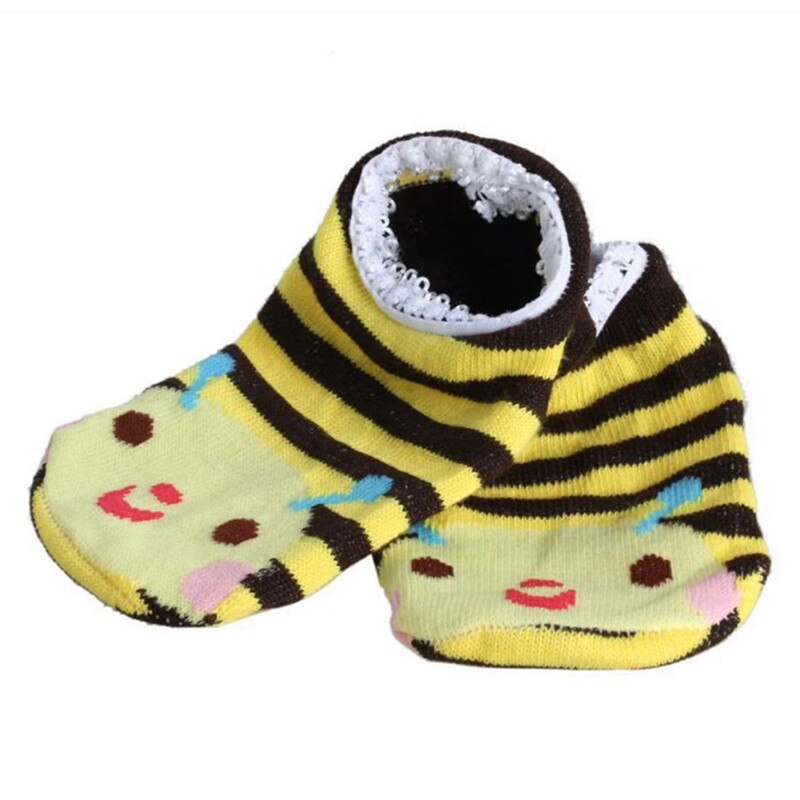 3Pairs Baby Kinder Sokken Slippers Anti Antislip Leuke Meisjes Sokken