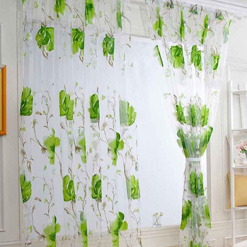 200*100cm Tulle Curtains For The Kitchen Living Room Solid Sheer Curtains European And American Style Tulle Window Curtains