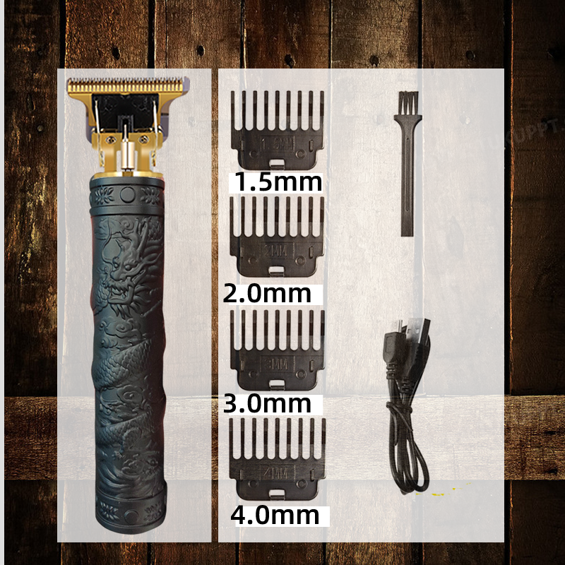 Professionele Elektrische Scheerapparaat voor Mannen Scheermes voor Mannen Maaier Baard Trimmer Kapper Scheren Machine T9 Tondeuse: Oranje