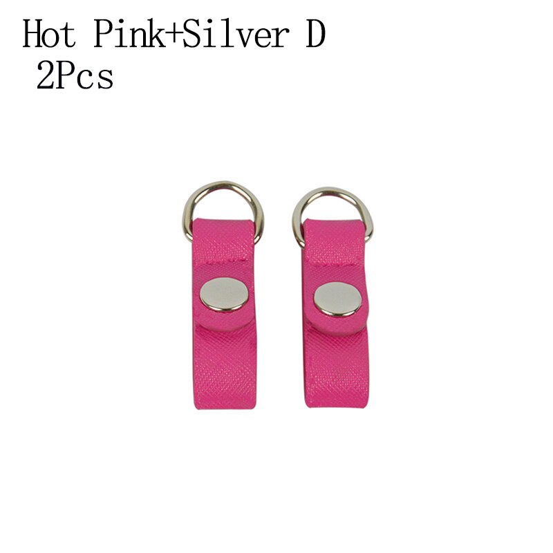 2 Stuks Clip Sluiting Bevestiging Voor Obag Schouderbanden Platte Haak Kleurrijke Attachment Clip Pu Lederen Metalen Haak Clip Voor opocket: 7