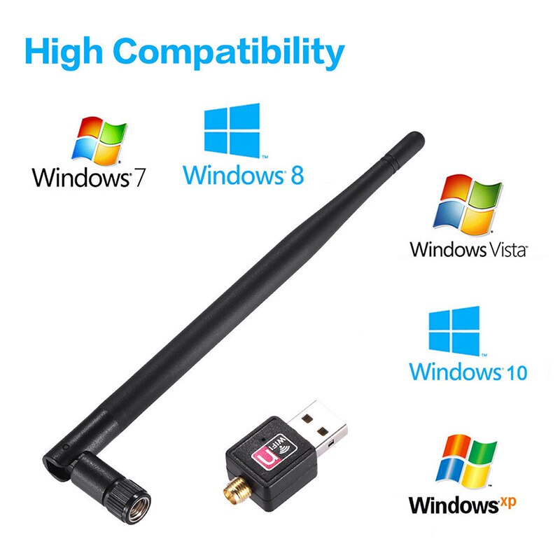 Adaptador Wifi inalámbrico USB 600/900mbps 802.11b/gn adaptador USB Ethernet receptor de tarjeta de red wi-fi para Windows Mac PC