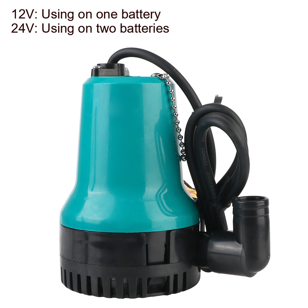 Filter Aquarium Marine Bilgen pumpe Boden absaugung Tauch wasserpumpe DC 12V/24V für Haushalt/Landwirtschaft 4600 U/min 50W tragbar
