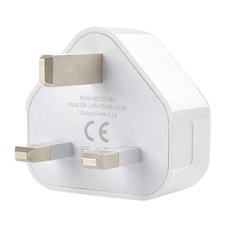 Mobiele Telefoon Oplader 1 Usb Wall Charger Travel Snel Opladen Adapter Voor Iphone/Samsung/Xiaomi Tablet Uk Plug