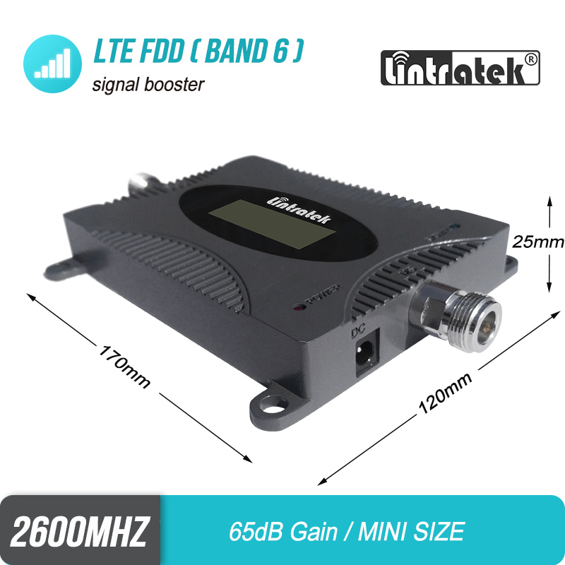 Lintratek Lcd-scherm 4G Signaal Booster Band 7 4G Repeater Gsm Repeater 70dB Signaal Versterker 4G lte 2600 Mhz S5J2