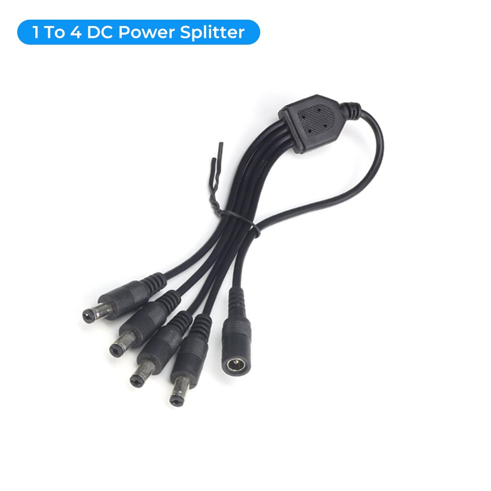 DC power splitter cable for cctv security adapter connector male DC Female To 2/3/4/5/8 Power Splitter Cable Adapter Connector