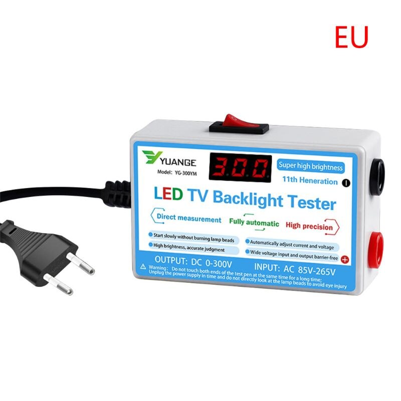 Probador de retroiluminación LED de TV multiusos para el hogar, salida de retroiluminación de ordenador portátil, 0-300V, instrumentos de herramientas, cuentas de lámpara, tiras de pantalla Digital LCD