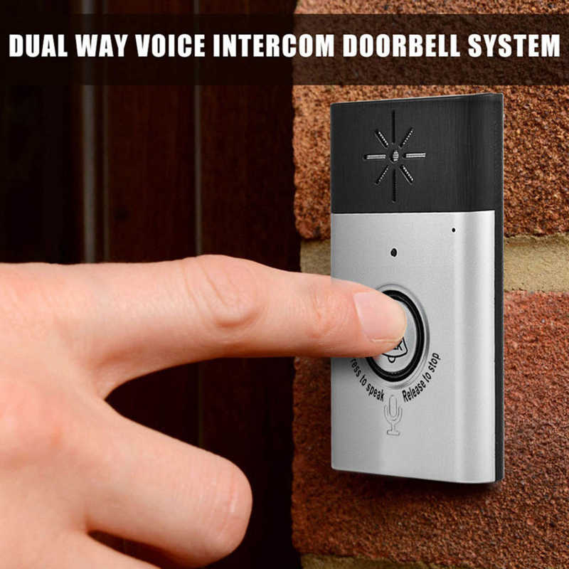 2.4GHz Mini Portable Dual Way Voice Intercom Wireless Doorbell Interphone System Intercom Doorbell