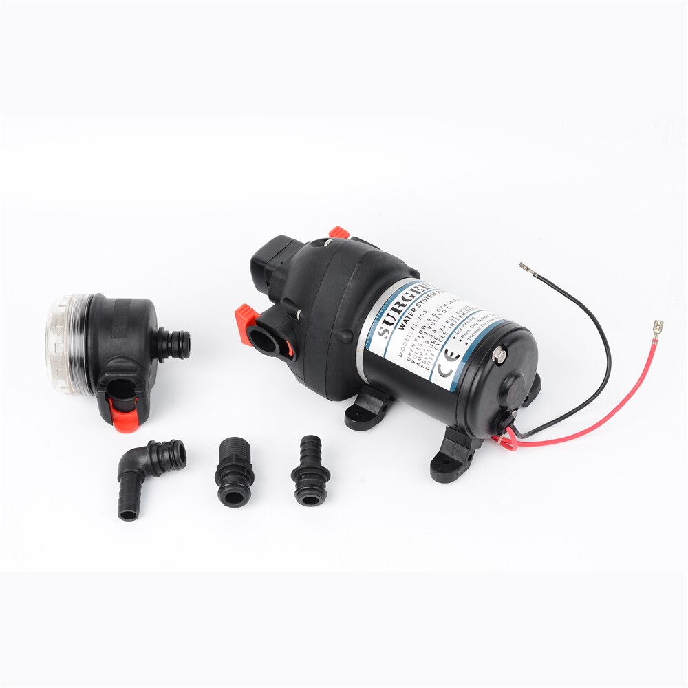 DC 12V/24V 132W 25PSI Lift 15m Mini Electric Water Pump Automatic Diaphragm Pump Car Yachts Use bilge pump FL-701 FL-704