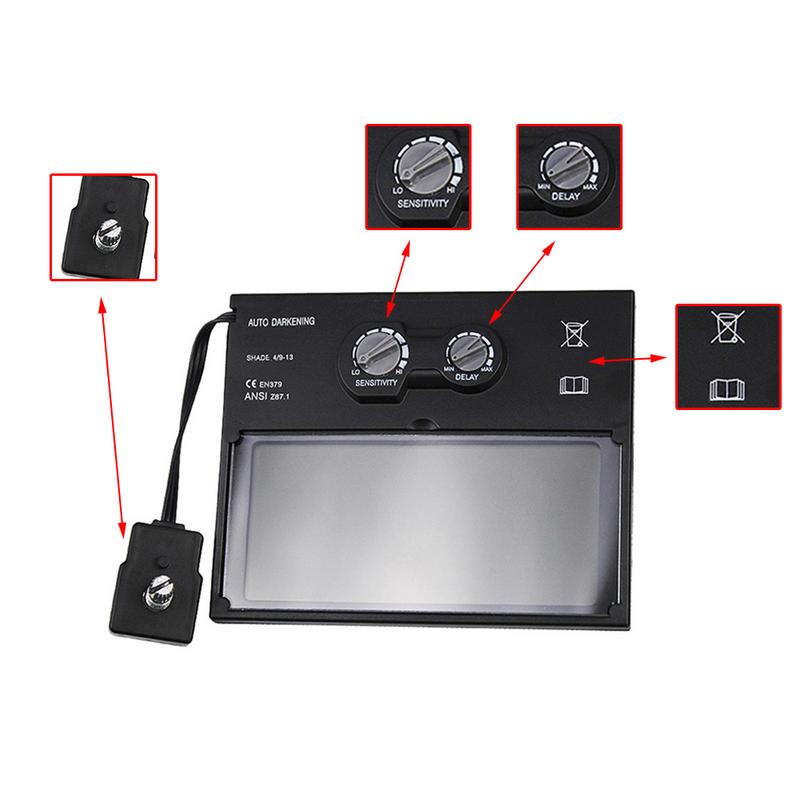 Welding Protective Mask Solar Energy Automatic Dimming, Welding Cap, Electric Welding Machine Helmet Mirror Group