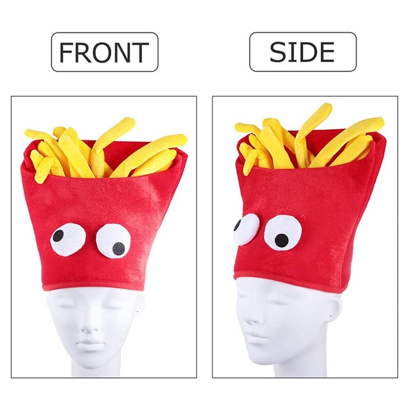 ! Chapeau en forme de frites, accessoire de Costume d&#39;halloween amusant, décorations de fournitures de fête Cosplay