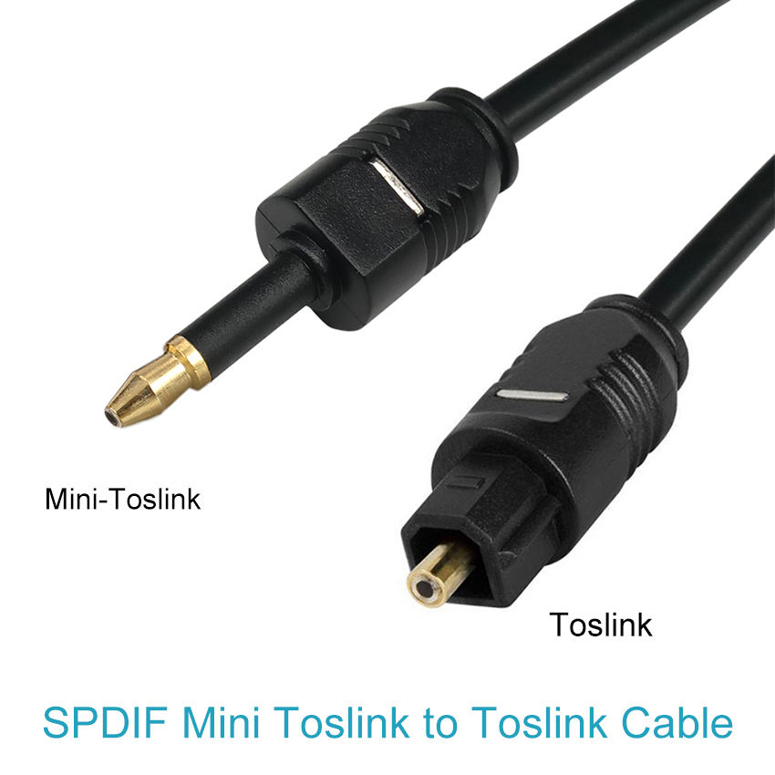 Emk digital toslink til mini toslink kabel 3.5 optisk spdif lydkabel for mini plate 1m 1.5m 2m