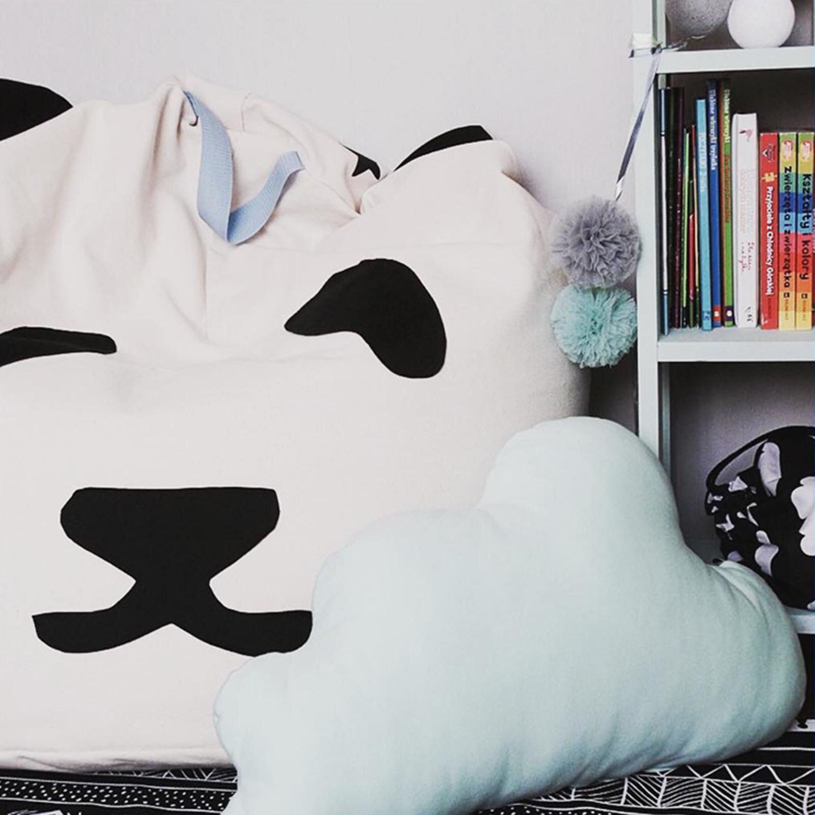 Housse de chaise en sac de haricots, organisateur de rangement de jouets pour enfants, décoration de chambre