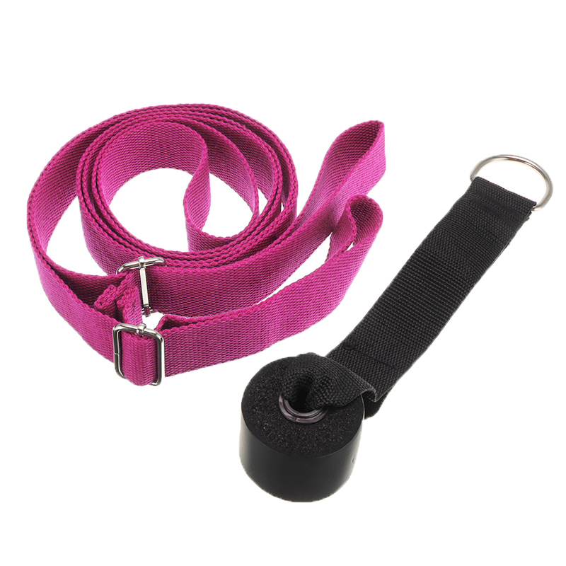 Door Flexibility Stretching Leg Stretcher Adjustable Yoga Stretch Strap Arm Legs Waist Exercise Training Rope Resistance Band: Red