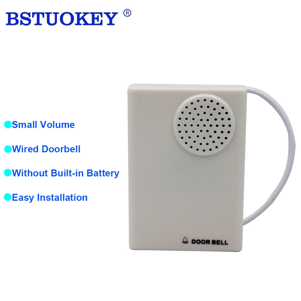 12V DC Wired Doorbell Door Access Control System Supporting Door Bell Chime for Home Office Wired