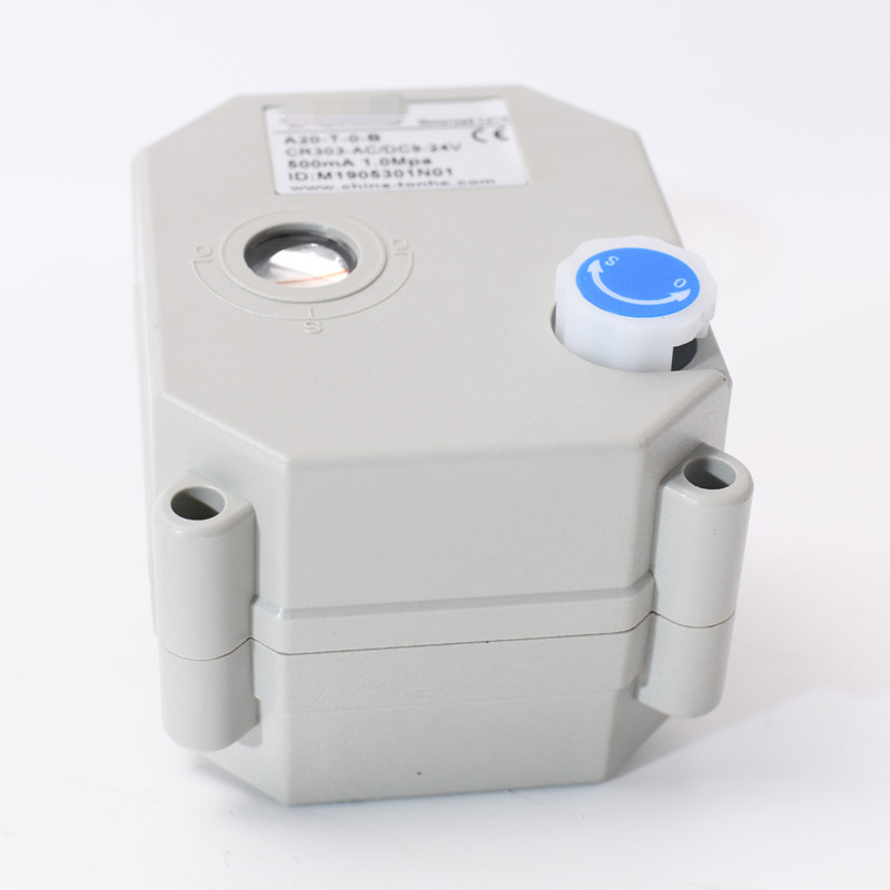 Elektrisk aktuator til motoriserede ventiler, 9-24 vac/dc kondensator, automatisk retur, fejlsikker med manuel overstyring