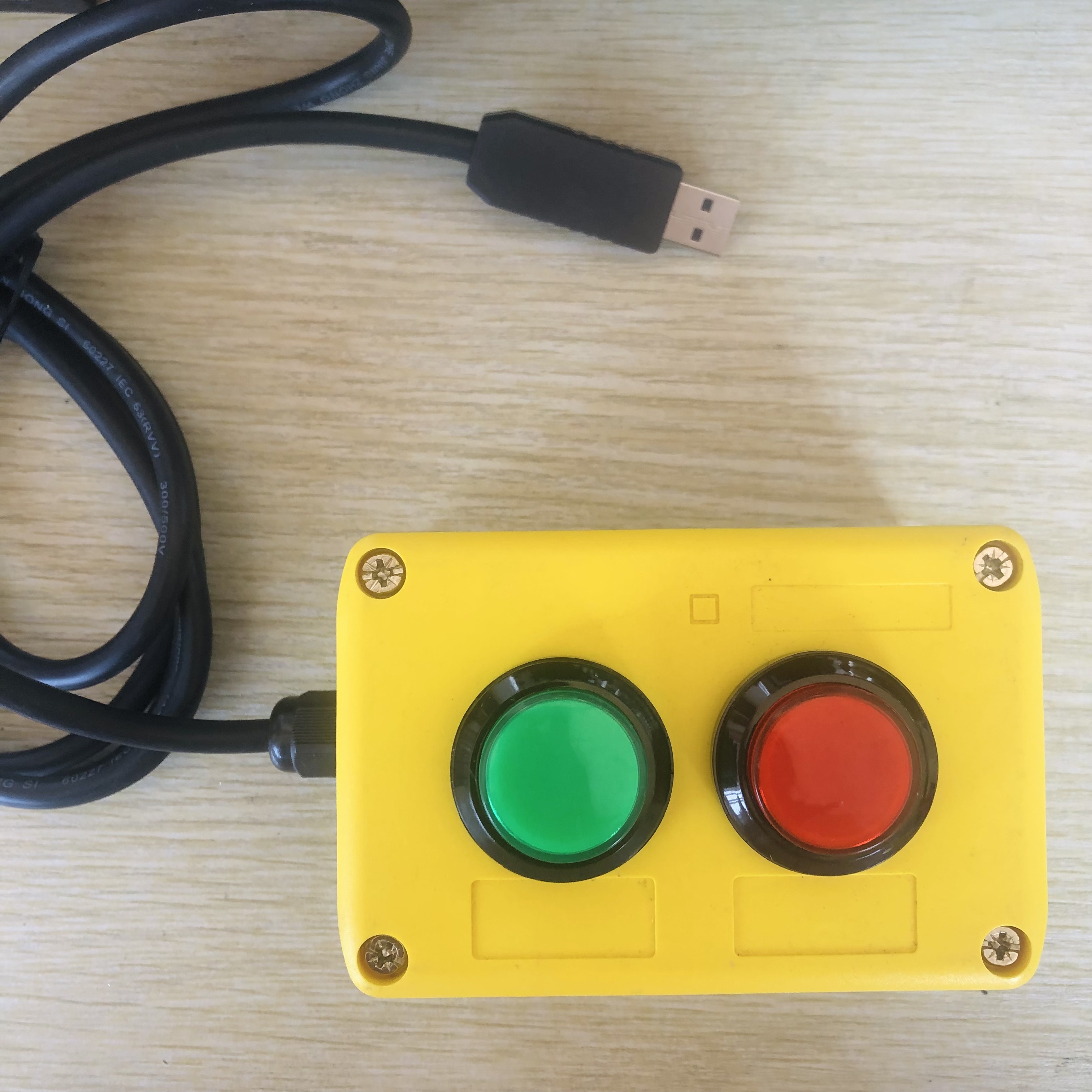 Full Keyboard Function USB Button Switch Socket Industrial Control CNC Simulation Enter Key Computer Lottery And Answer Buzzer: UK Standard