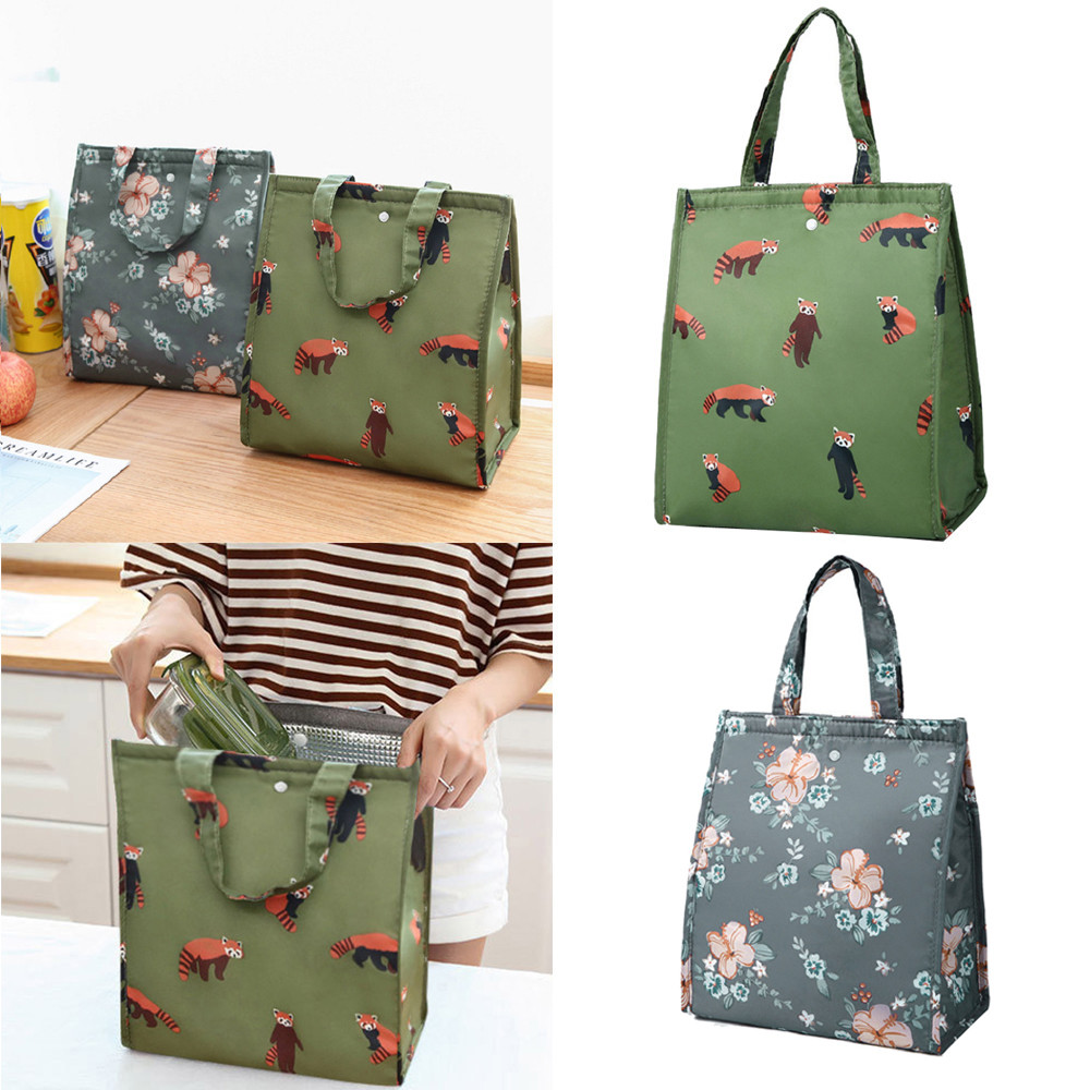 Frauen Tragbare Lunch Bag Isolierte Mittagessen Container Neue Damen Mädchen Kinder Tasche Box Picknick Tote Kühler Lebensmittel Lagerung Beutel