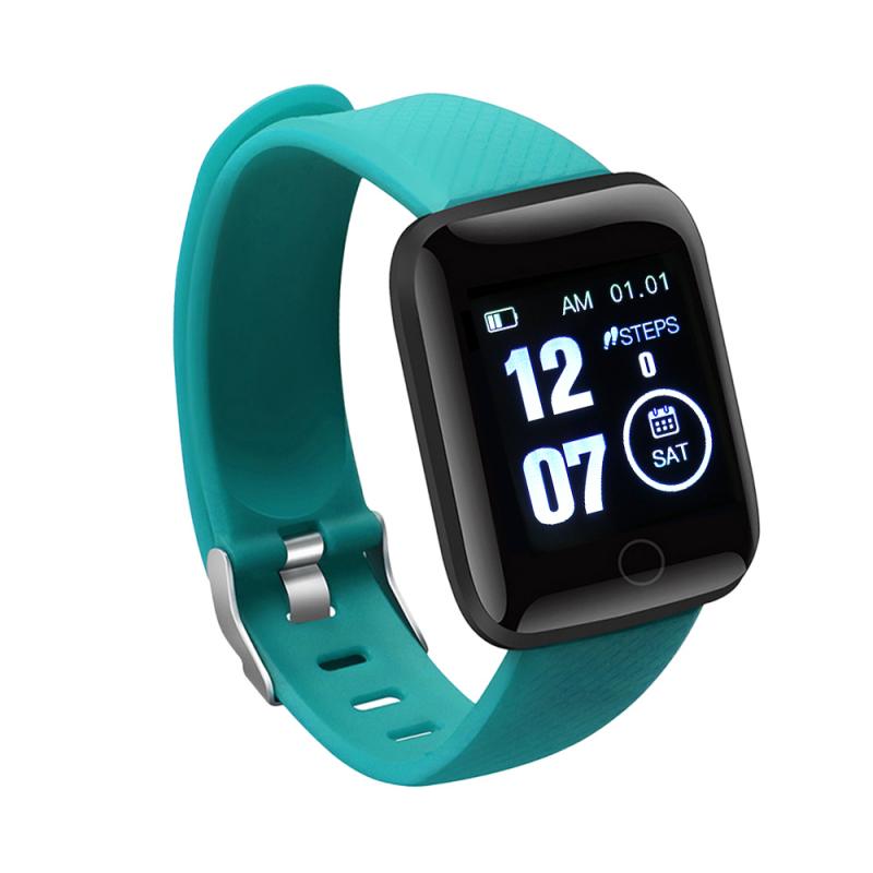 1.44 smarte armbänder mit wetteranzeige, blutdruck- und herzfrequenzmessung, fitness-tracker, wasserdichte smartwatch für damen, herren und kinder: Grün
