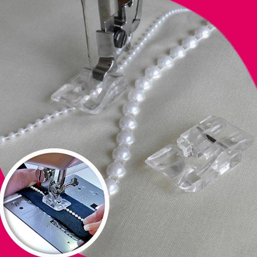 9910 perler og pailletter symaskine dele trykfod - passer til alle lavt skaft snap-on brother sanger, babylock , 2 aa 7007