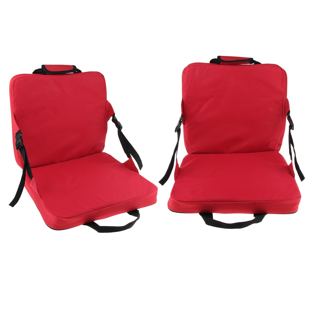 2x Leichte Picknick Strand Stuhl Sitz Stadion Sitze Kissen mit Tragen Seile für BBQ Camping Angeln Leicht zu Reinigen