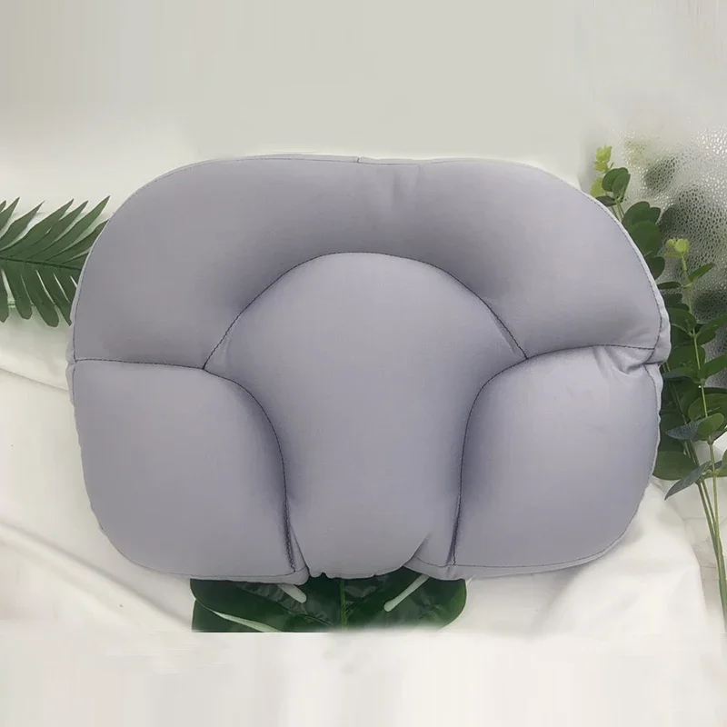 Almohada ergonómica de espuma viscoelástica para soporte de cabeza y cuello, cojín de masaje multiposición para relajación y alivio de la postura en forma de huevo): Multicolor