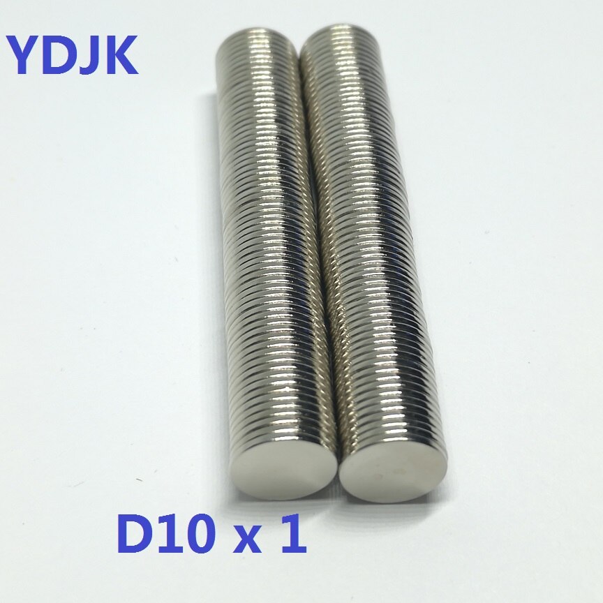 10 20 50 100 Stks/partij Neodymium Magneet 10*1 Disc N35 Zeldzame Aarde Permanente Magneet 10X1 Sterke mm Ndfeb Magneet 10X1