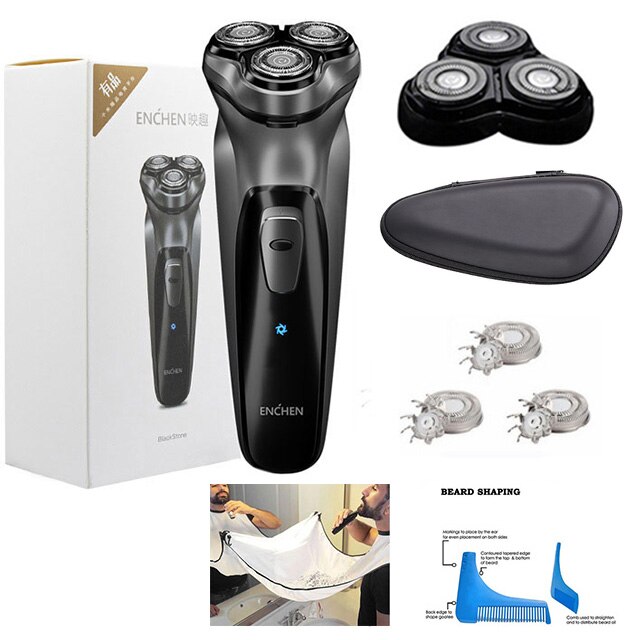 MIJIA Enchen 3D golarka elektryczna golarka męska zmywalny typ C USB golarka akumulatorowa trymer robić brody przenośne elektryczne golarki