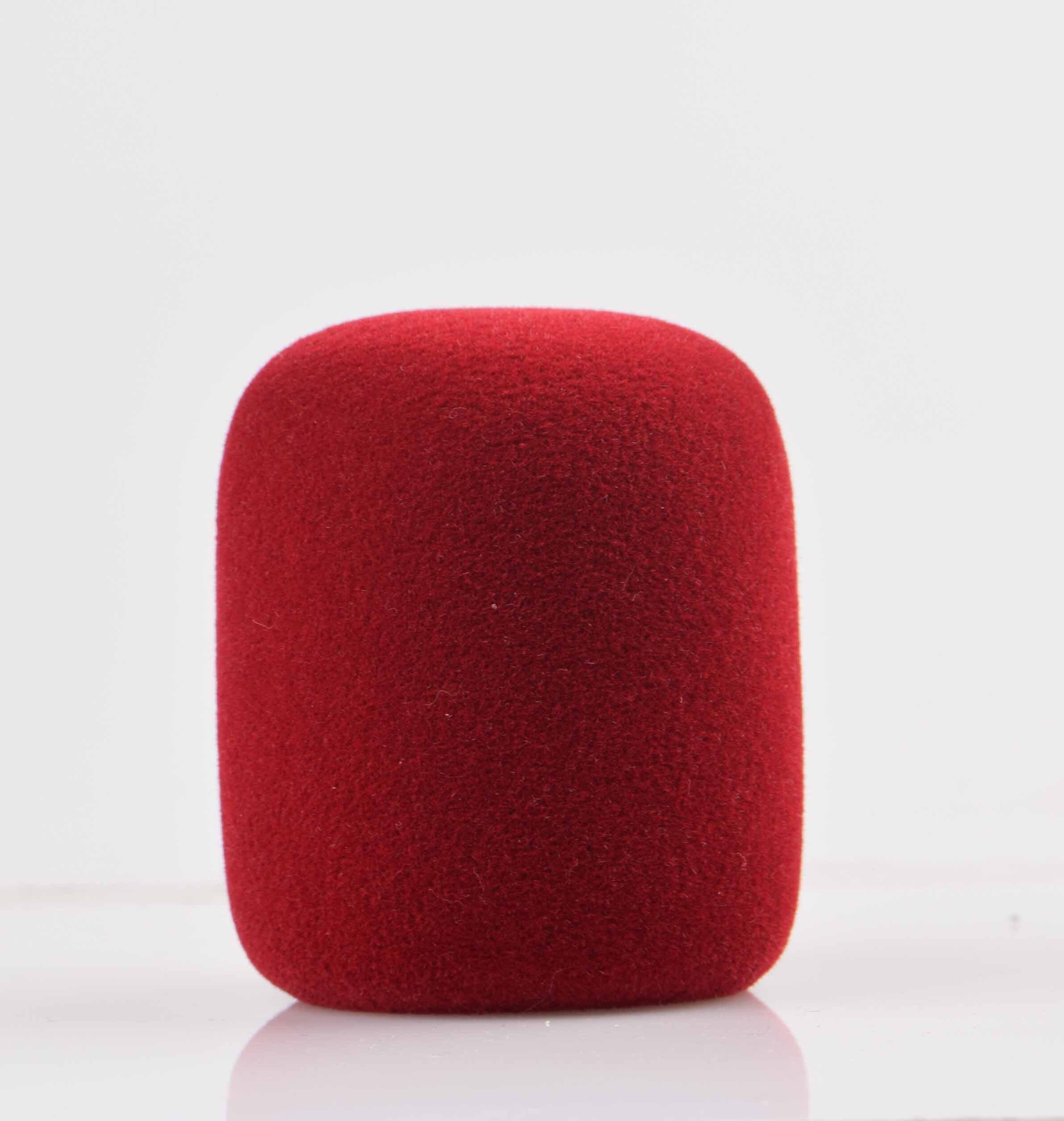 Microphone Foam Mic Cover Sponge Studio WindScreen Protective Grill Shield Soft Handheld Microphone Cap for KTV: Red
