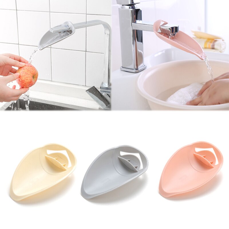 1PC dzieci guma kuchnia maluch woda zasięg kran silikonowy łazienka Accessorie przedłużacz robić kranu mycie rąk artykuły domowe