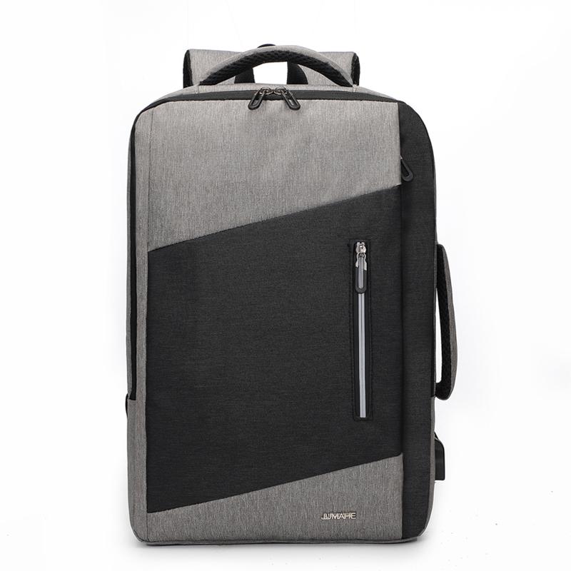 Modny plecak wróg mężczyźni 2020 wodoodporny plecak męnarty plecak o dużej pojemności 15.6 Cal futerał na laptopa Mochilas hombre plecak: szary