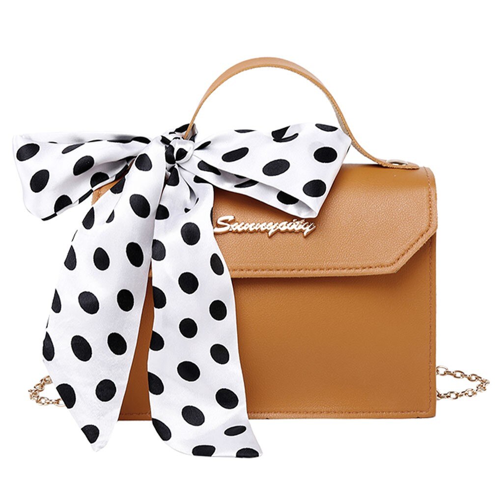 Femmes PU cuir épaule petit rabat bandoulière épaule petit sac couverture boucle lettre sac à main Mobile sac de messager: Marron