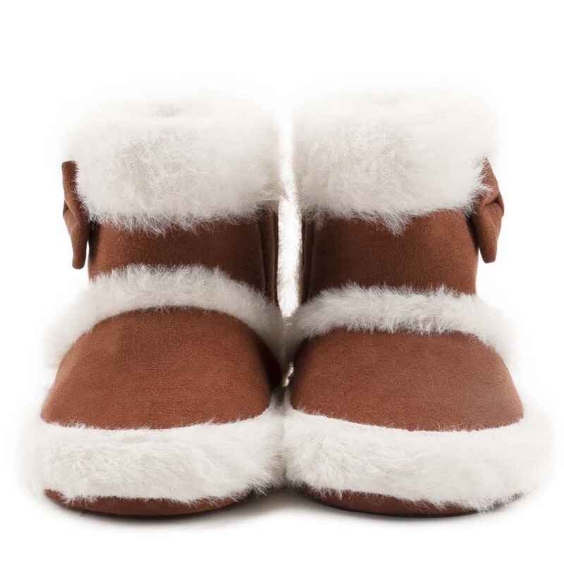 Winter Baby Mädchen Plus Samt Warme Schuhe Kleinkind Weiche Sohle Bowknot Schnee Stiefel Neugeborenen Kleinkind Schuhe 0-18 Monate